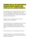 HONDROS NUR 200 TEST EXAM BUNDLED&NewLine;RESOURCES GUARANTEED SUCCESS STUDY&NewLine;GUIDE QUESTIONS AND SOLUTIONS 2026&NewLine;CORRECT ANSWERS GRADED A&plus;