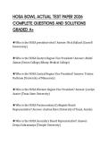 HSC 300 FINAL ACTUAL TEST PAPER 2026&NewLine;COMPLETE QUESTIONS AND SOLUTIONS&NewLine;GRADED A&plus;