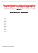 Answer Key for Accounting for Managers&comma; 1st Canadian Edition &ndash; Paul Collier&comma; Sandy Kizan & Eckhard Schumann &lpar;All Chapters&comma; Verified&comma; A&plus; Grade&rpar;