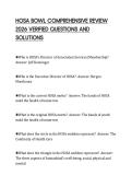 HOSA BOWL EXAM SCRIPT 2026 TEST PAPER&NewLine;QUESTIONS AND SOLUTIONS GRADED A&plus;
