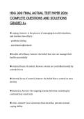 HOSA BOWL ACTUAL TEST PAPER 2026&NewLine;COMPLETE QUESTIONS AND SOLUTIONS&NewLine;GRADED A&plus;