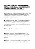 HUD CERTIFICATION COMPLETE STUDY&NewLine;GUIDE 2026 FULL QUESTIONS AND&NewLine;SOLUTIONS GUARANTEED PASS