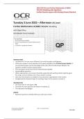2026 Update OCR AS Level Further Mathematics B &lpar;MEI&rpar; Y413-01 Modelling with Algorithms Verified Question Paper