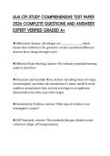 IAAI CFI STUDY EXAM SCRIPT 2026 TEST&NewLine;PAPER QUESTIONS AND SOLUTIONS GRADED&NewLine;A&plus;