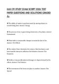 IAAI CFI STUDY COMPREHENSIVE TEST PAPER&NewLine;2026 COMPLETE QUESTIONS AND ANSWERS&NewLine;EXPERT VERIFIED GRADED A&plus;
