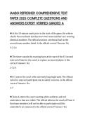 IAABO REFRESHER EXAM SCRIPT 2026 TEST&NewLine;PAPER QUESTIONS AND SOLUTIONS GRADED&NewLine;A&plus;