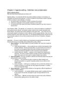  Chapter 4&colon; Agenda setting  - Studying Public Policy&colon; Principles and Processes&NewLine;Michael Howlett&semi; M&period; Ramesh&semi; Anthony Perl&vert; Public Policy &vert; Leiden University &vert; 2025&sol;26