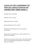 ILE ACTUAL TEST PAPER 2026 QUESTIONS&NewLine;WITH SOLUTIONS GRADED A&plus;