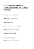 ILE COMPREHENSIVE REVIEW 2026&NewLine;VERIFIED QUESTIONS AND SOLUTIONS