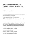 ILE CERTIFICATION SCRIPT 2026&NewLine;COMPLETE QUESTIONS AND CORRECT&NewLine;ANSWERS
