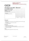  2026 Update OCR A Level Media Studies H409 Verified Question Papers