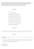 PSYCHIATRIC ADVANCED PRACTICE NURSING EXAM &ndash;QUESTIONS AND CORRECT ANSWERS&NewLine;&lpar;VERIFIED ANSWERS&rpar; PLUS RATIONALES 2026 Q&A &vert; INSTANT DOWNLOAD PDF&period;