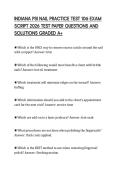 INDIANA PSI NAIL PRACTICE TEST 106 EXAM&NewLine;SCRIPT 2026 TEST PAPER QUESTIONS AND&NewLine;SOLUTIONS GRADED A&plus;