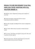 INDIANA FOR HIRE ENDORSEMENT EXAM FINAL&NewLine;PAPER 2026 TESTED QUESTIONS WITH FULL&NewLine;SOLUTION GRADED A&plus;&NewLine;