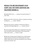 INDIANA FOR HIRE ENDORSEMENT EXAM&NewLine;COMPREHENSIVE TEST PAPER 2026&NewLine;COMPLETE QUESTIONS AND ANSWERS&NewLine;EXPERT VERIFIED GRADED A&plus;