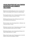 CPACE PRACTICE SET 2026 TESTED&NewLine;QUESTIONS AND CORRECT&NewLine;SOLUTIONS&NewLine;
