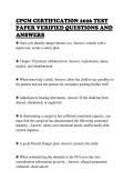 CPCM CERTIFICATION 2026 TEST&NewLine;PAPER VERIFIED QUESTIONS AND&NewLine;ANSWERS