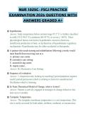 NUR 1025C - FSCJ PRACTICE&NewLine;EXAMINATION 2026 QUESTIONS WITH&NewLine;ANSWERS GRADED A&plus;