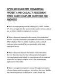 CPCU 500 EXAM 2026 COMMERCIAL&NewLine;PROPERTY AND CASUALTY ASSESSMENT&NewLine;STUDY GUIDE COMPLETE QUESTIONS AND&NewLine;ANSWERS