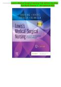 Lewis&rsquo;s Medical-Surgical Nursing 12th Edition Harding Test Bank Updated Latest 2025&ndash;2026 Comprehensive Exam Prep Resource for Adult Health Nursing&comma; Clinical Reasoning&comma; and Medical-Surgical Practice Mastery with Practice Questions&comma; Detailed Solutions&comma; and 