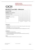 2026 Update OCR A Level Latin H443-03 Prose Literature Verified Question Paper with Marking Scheme &lpar;Converted PDF&rpar;