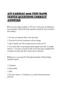 ATI CARDIAC 2026 TEST BANK&NewLine;TESTED QUESTIONS CORRECT&NewLine;ANSWERS&NewLine;