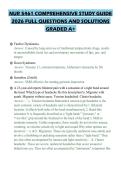 NUR 5461 COMPREHENSIVE STUDY GUIDE&NewLine;2026 FULL QUESTIONS AND SOLUTIONS&NewLine;GRADED A&plus;