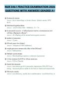 NUR 5461 PRACTICE EXAMINATION 2026&NewLine;QUESTIONS WITH ANSWERS GRADED A&plus;