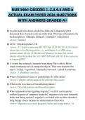 NUR 5461 QUIZZES 1&comma; 2&comma;3&comma;4&comma;5 AND 6&NewLine;ACTUAL EXAM PAPER 2026 QUESTIONS&NewLine;WITH ANSWERS GRADED A&plus;