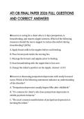 ATI OB FINAL PAPER 2026 FULL QUESTIONS&NewLine;AND CORRECT ANSWERS