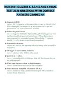 NUR 5461 QUIZZES 1&comma; 2&comma;3&comma;4&comma;5 AND 6 FINAL&NewLine;TEST 2026 QUESTIONS WITH CORRECT&NewLine;ANSWERS GRADED A&plus;