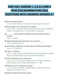 NUR 5461 QUIZZES 1&comma; 2&comma;3&comma;4&comma;5 AND 6&NewLine;PRACTICE EXAMINATION 2026&NewLine;QUESTIONS WITH ANSWERS GRADED A&plus;