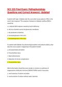 SCI 225 Final Exam&colon; Pathophysiology Questions and Correct Answers&vert; 2026&sol;27 Updated