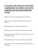 ATI ANATOMY AND PHYSIOLOGY PROCTORED&NewLine;COMPREHENSIVE TEST PAPER 80 2026 TESTED&NewLine;QUESTIONS AND SOLUTIONS GUARANTEED&NewLine;TO PASS&NewLine;
