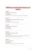 NAPSRx Exam Study Guide Questions and Answers&NewLine;