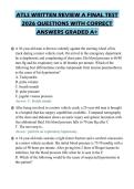 ATLS WRITTEN REVIEW A FINAL TEST&NewLine;2026 QUESTIONS WITH CORRECT&NewLine;ANSWERS GRADED A&plus;&NewLine;