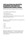 CPCU 540 EXAM 2023 PRACTICE&NewLine;QUESTIONS AND COMPLETE&NewLine;VERIFIED SOLUTIONS 5 COPIES
