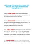 HESI Dosage Calculations Exam Newest 2026 &NewLine;Questions and Correct Detailed Answers &NewLine;Already Graded A&plus; 