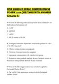 CPIA BUNDLED EXAMS COMPREHENSIVE&NewLine;REVIEW 2026 QUESTIONS WITH ANSWERS&NewLine;GRADED A&plus;