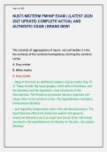 NU673 MIDTERM PMHNP EXAM &vert; &lbrace;LATEST 2026&sol; &NewLine;2027 UPDATE&rcub; COMPLETE ACTUAL AND &NewLine;AUTHENTIC EXAM &vert; BRAND NEW&excl;
