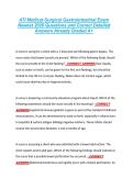 ATI Medical-Surgical Gastrointestinal Exam &NewLine;Newest 2026 Questions and Correct Detailed &NewLine;Answers Already Graded A&plus; 