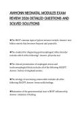 AWHONN NEONATAL MODULES EXAM&NewLine;REVIEW 2026 DETAILED QUESTIONS AND&NewLine;SOLVED SOLUTIONS