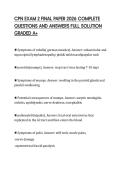 CPN EXAM 2 FINAL PAPER 2026 COMPLETE&NewLine;QUESTIONS AND ANSWERS FULL SOLUTION&NewLine;GRADED A&plus;
