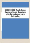 2026 NCCCO Mobile Crane Operator Exam - Full Prep Guide &lpar;Verified Answers & OSHA Rationales&rpar;