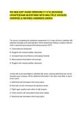 RN HESI EXIT EXAM VERSIONS V1-V10 &lpar;2025&sol;2026&rpar; UPDATE&vert;EXAM QUESTIONS WITH MULTIPLE CHOICES &vert;VERIFIED & REVISED ANSWERS &lpar;NEW&rpar;&excl;&excl;