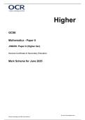 OCR GCSE MATHS 2025 MOCKS HIGHER TIER PAPER 6 MS