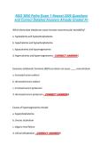 NSG 3850 Patho Exam 1 Newest 2026 Questions &NewLine;and Correct Detailed Answers Already Graded A&plus;
