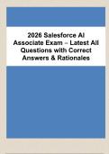 Salesforce AI Associate Exam 2026 &vert; Full 76 Q&A Set &plus; Detailed Rationales &lpar;Verified Answers&rpar;