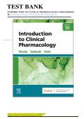 Introduction to Clinical Pharmacology 10th Edition Visovsky Zambroski Hosler Test Bank Updated Latest 2025&ndash;2026 Comprehensive Exam Prep Resource for Nursing Pharmacology Mastery with Practice Questions&comma; Detailed Solutions&comma; and Real Exam Insights