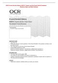 OCR A Level Ancient History H407&sol;11 Sparta and the Greek World Combined &NewLine;Question Paper and Mark Scheme 